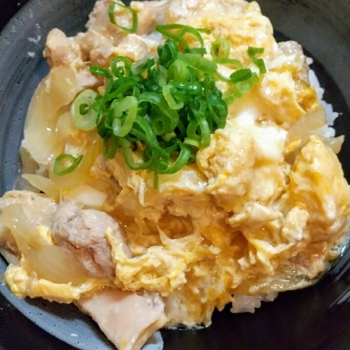 円やかな豆乳入り親子丼(*^^*)